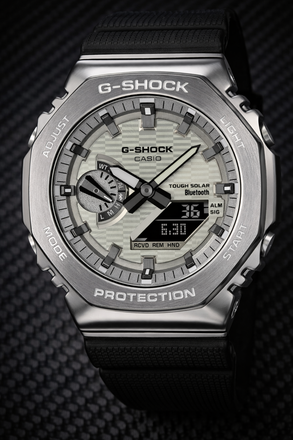 SMW Casio G-Shock Tough Solar Bluetooth Analog-Digital Watch with Stainless Steel Case