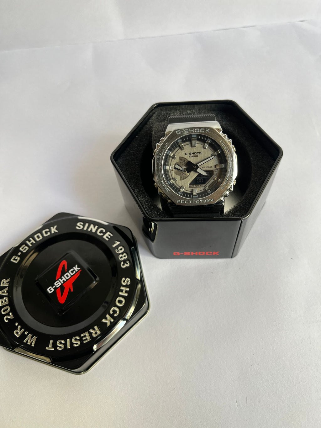 SMW Casio G-Shock Tough Solar Bluetooth Analog-Digital Watch with Stainless Steel Case