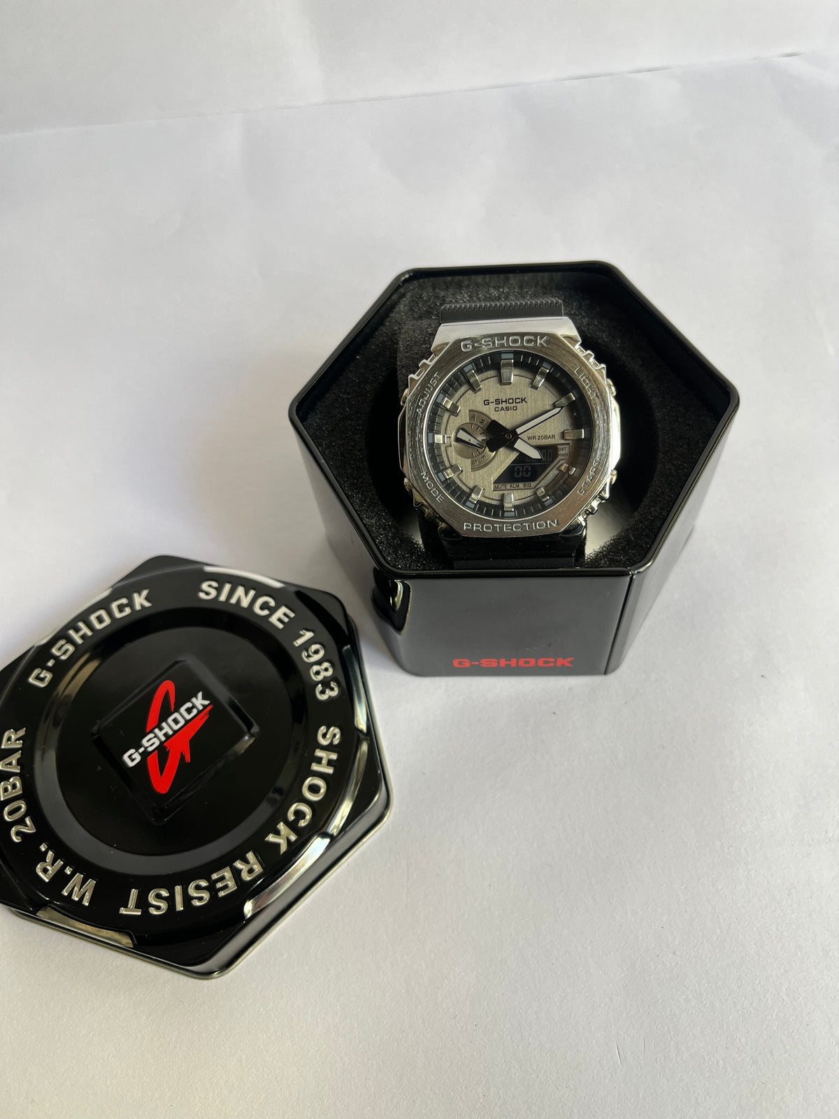 SMW Casio G-Shock Tough Solar Bluetooth Analog-Digital Watch with Stainless Steel Case
