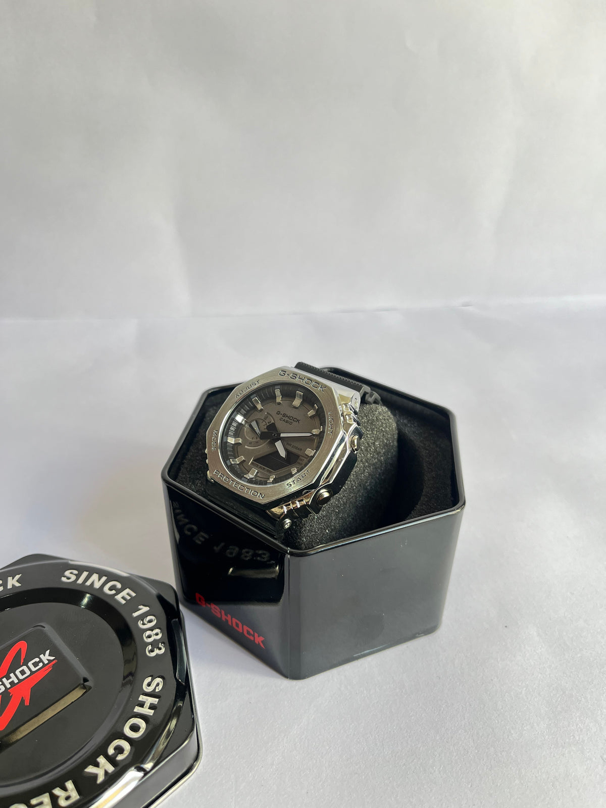 SMW Casio G-Shock Tough Solar Bluetooth Analog-Digital Watch with Stainless Steel Case