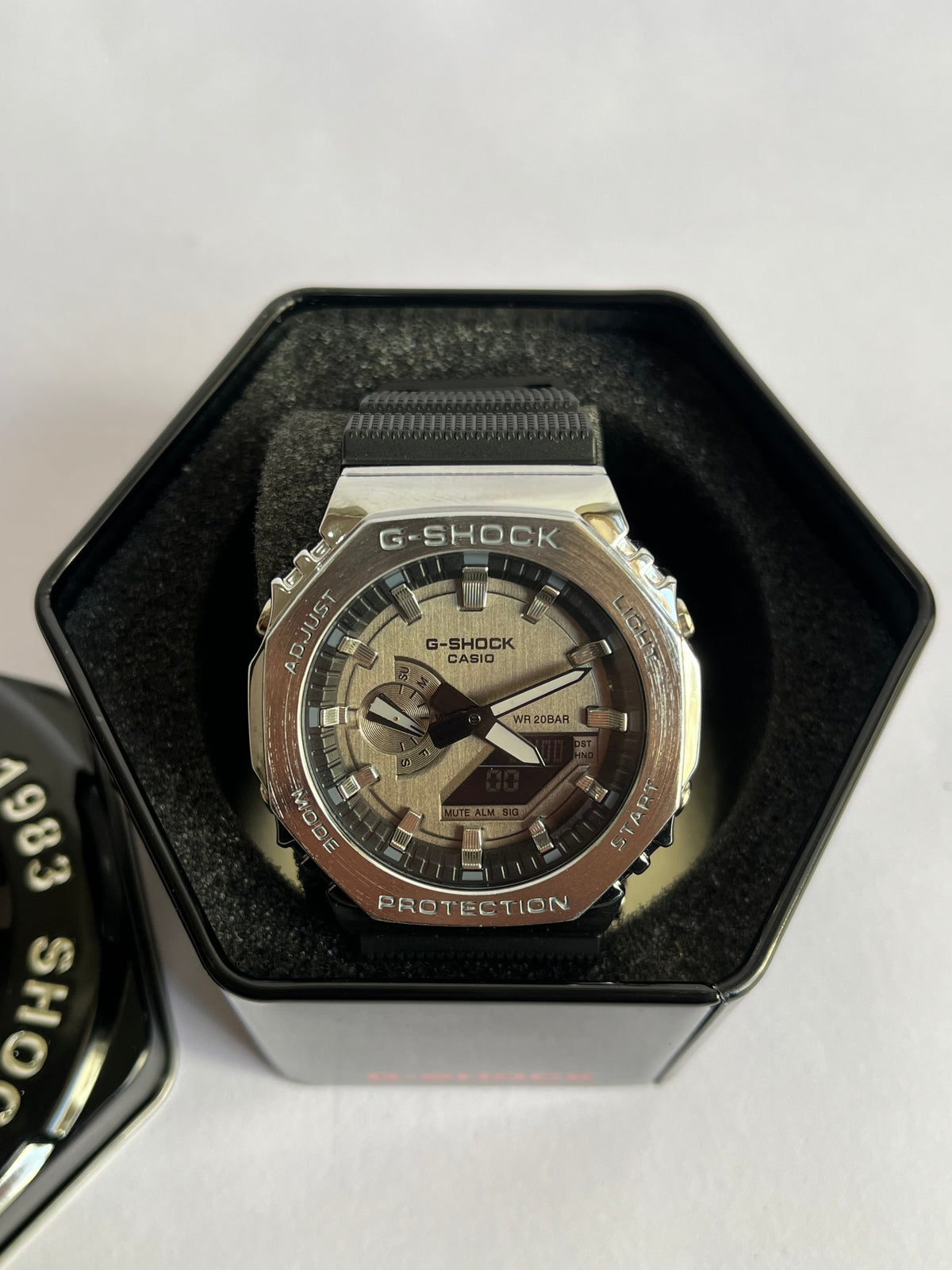 SMW Casio G-Shock Tough Solar Bluetooth Analog-Digital Watch with Stainless Steel Case
